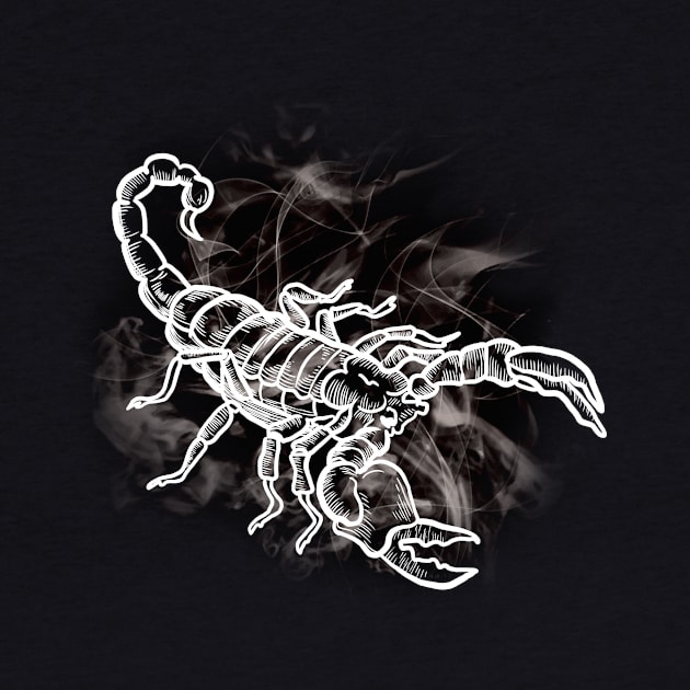 Black & White Scorpion Lover Design by LetsBeginDesigns